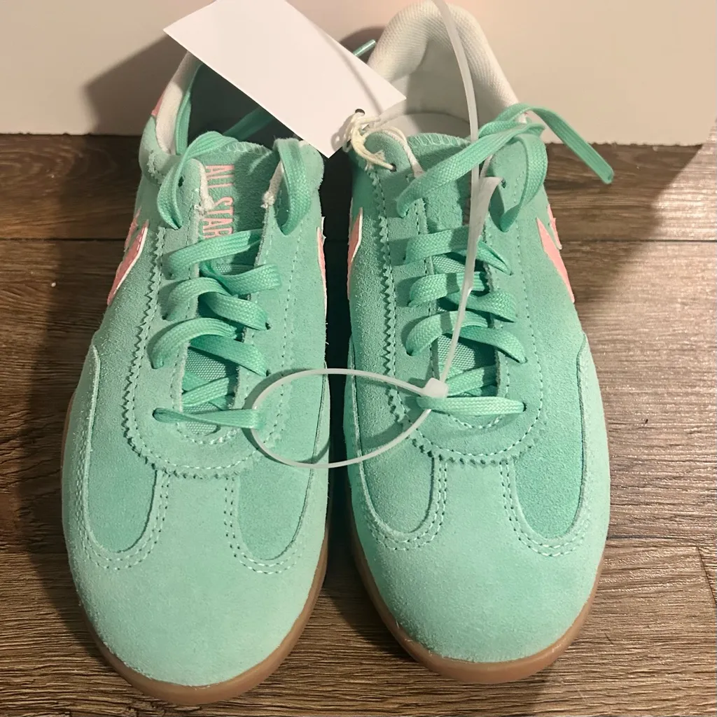 Converse A15090C One Star Suede Low Top Skate Shoes 7.5W/6M Mint Green Pink Gum - Image 6