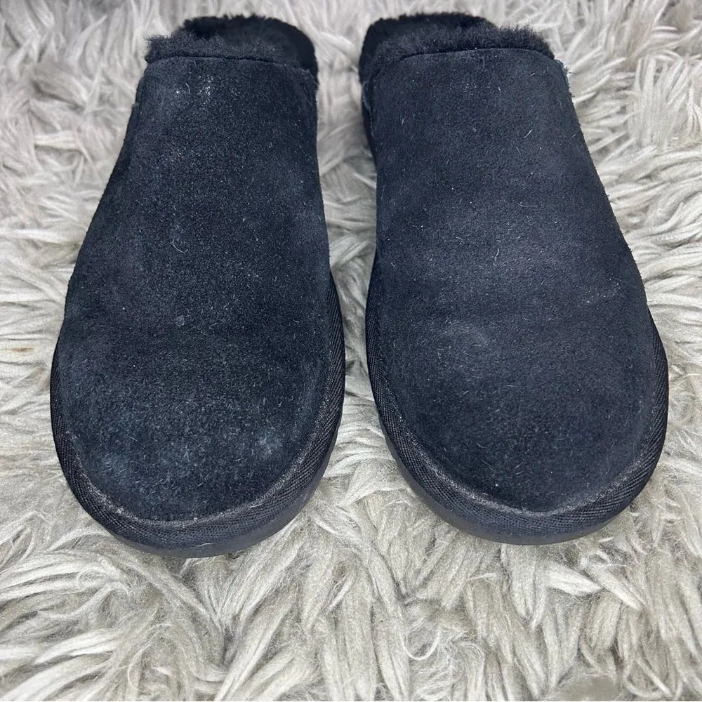 UGG Koolaburra Sonele black leather suede slip on slippers women’s shoe size 9 - Image 4