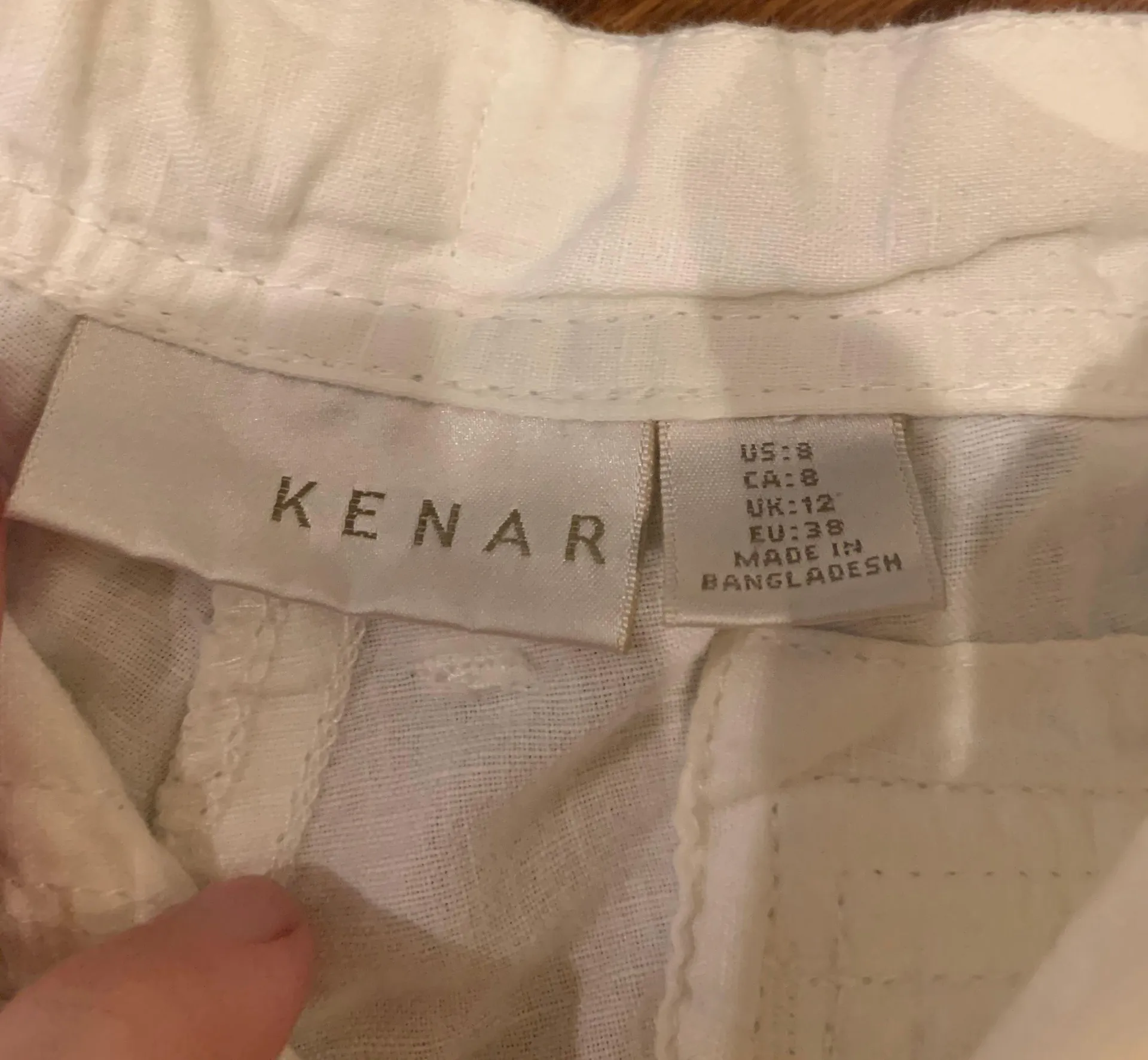 Kenar White Wide Leg Cotton Beach Pants - Image 5