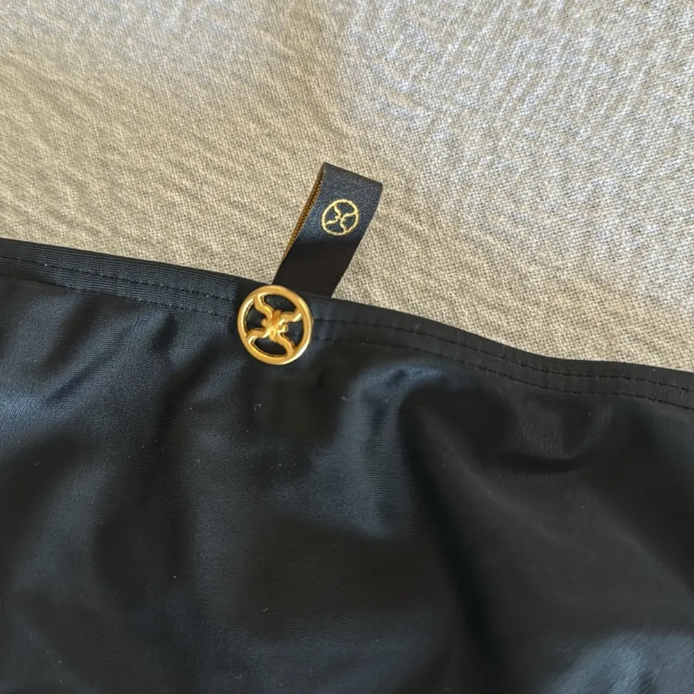 VIX Paula Bead & Knot Detail Bikini Bottom, Black, X - Image 7