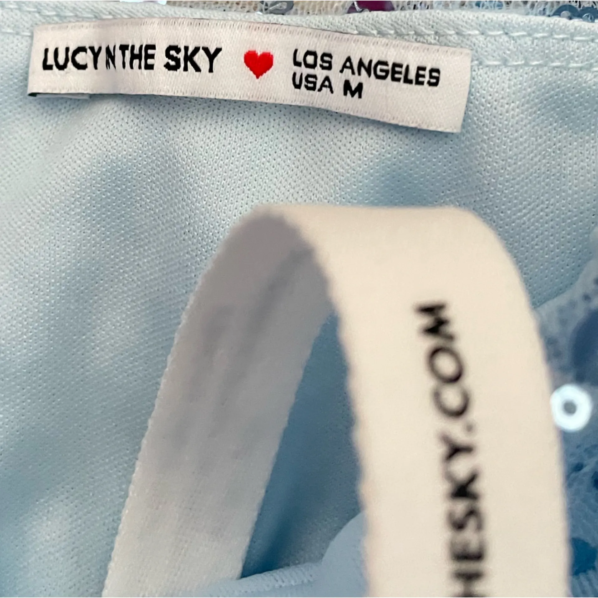 Lucy in the Sky Tie Strap Sequin Mini Dress - Image 3