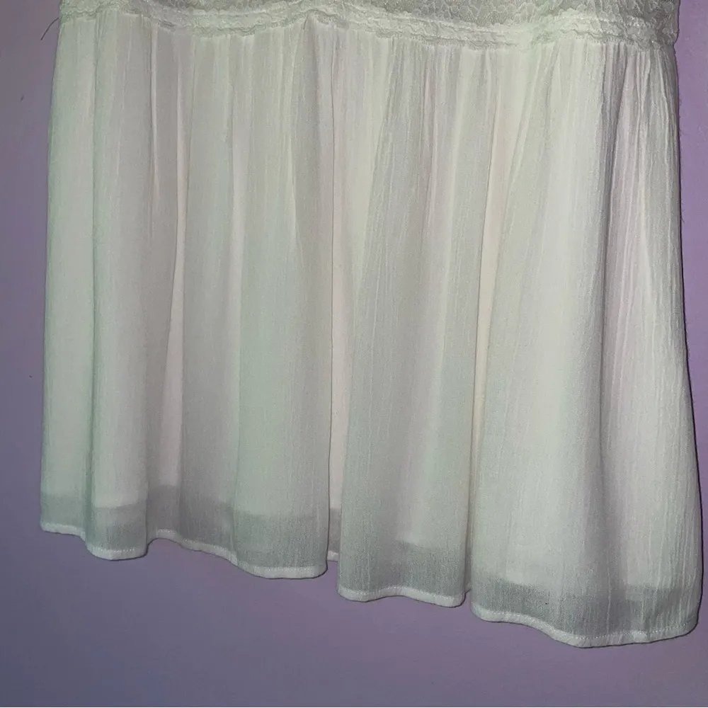 NEW Hayson Size L White Lace Trim Babydoll Tank Top 90s Y2K Cottage Fairy Size L - Image 3