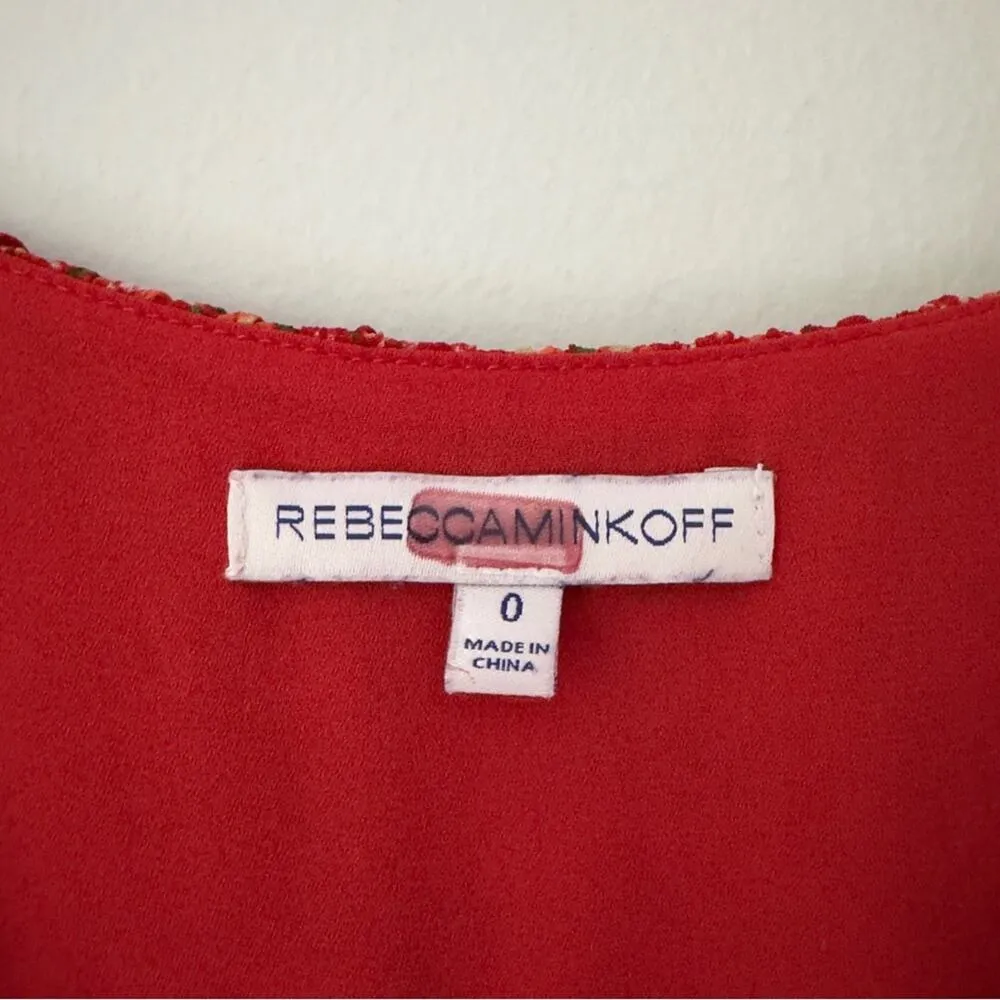 Rebecca Minkoff Lynne Dress Floral Tiered Ruffle Dress Cold Shoulder Cutout Mini - Image 12