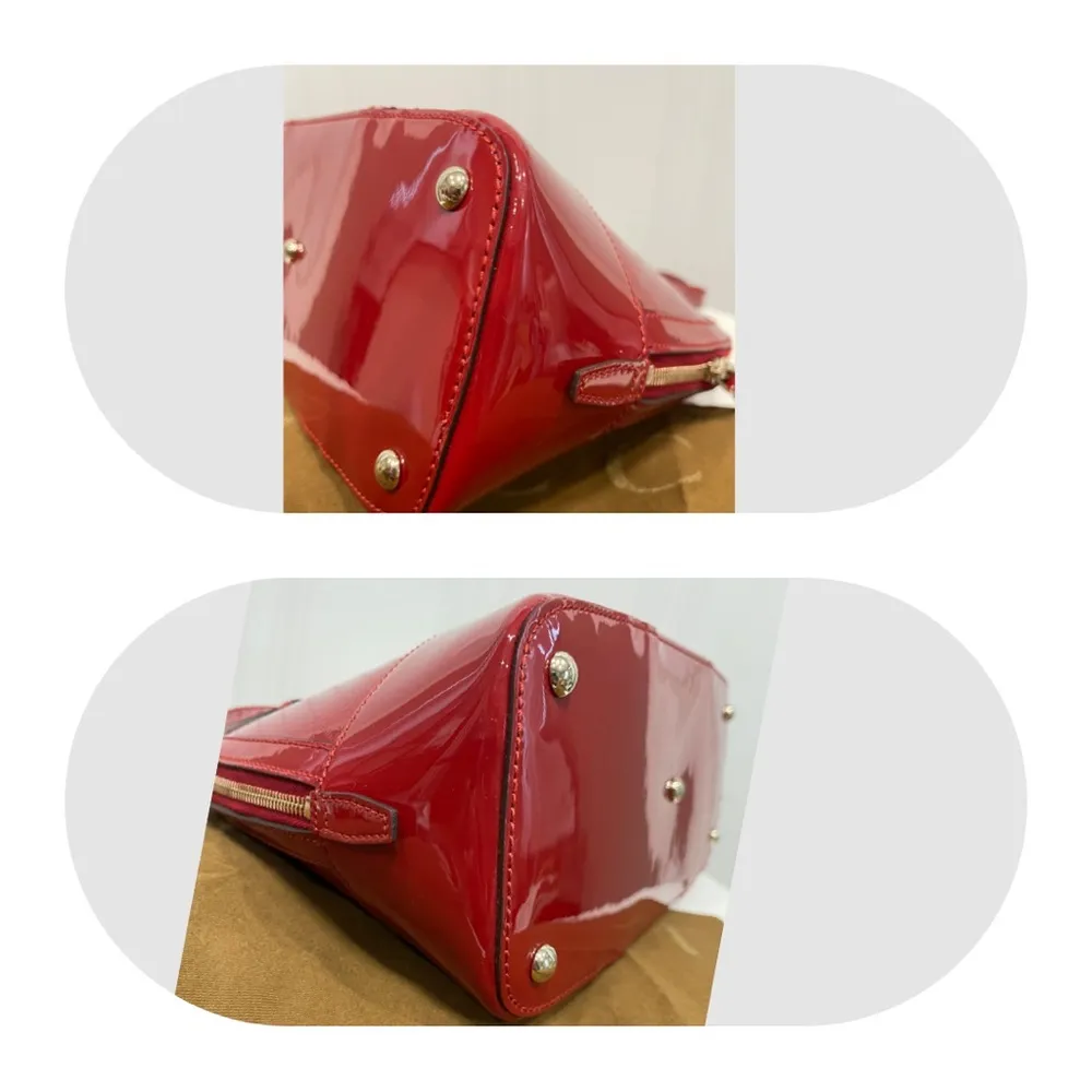 GUCCI Microguccissima Leather Top Handle Bag Red 2 way - Image 12