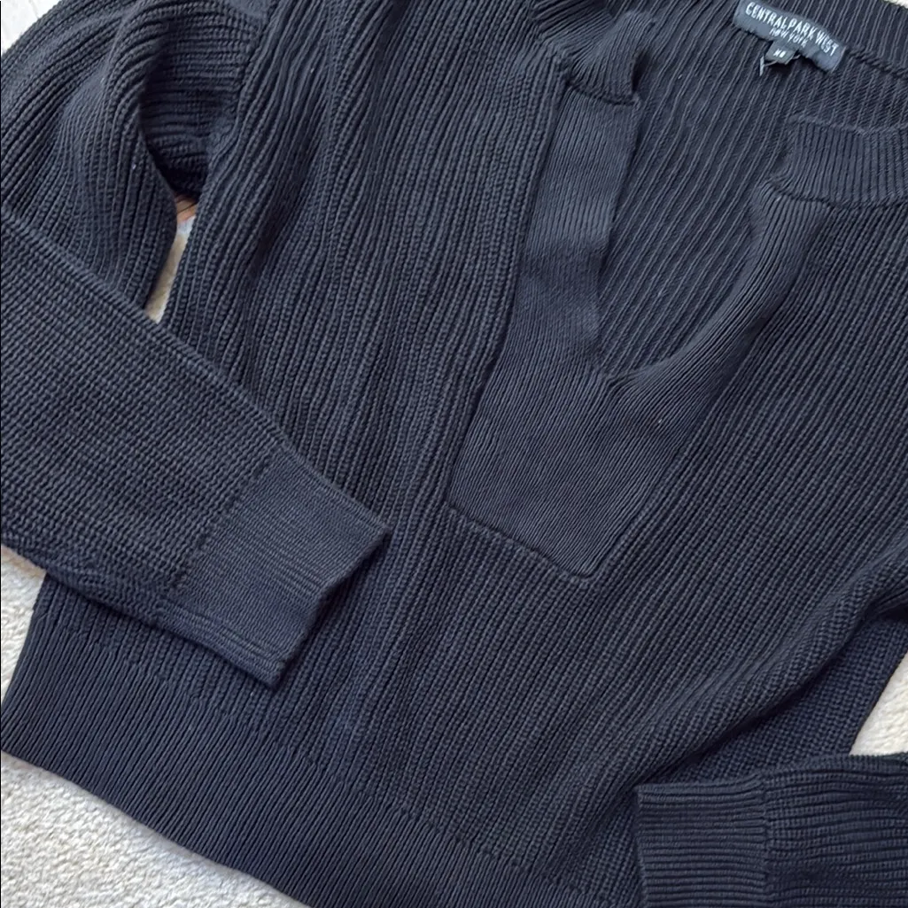 Central Park West Black Sweater - Image 4