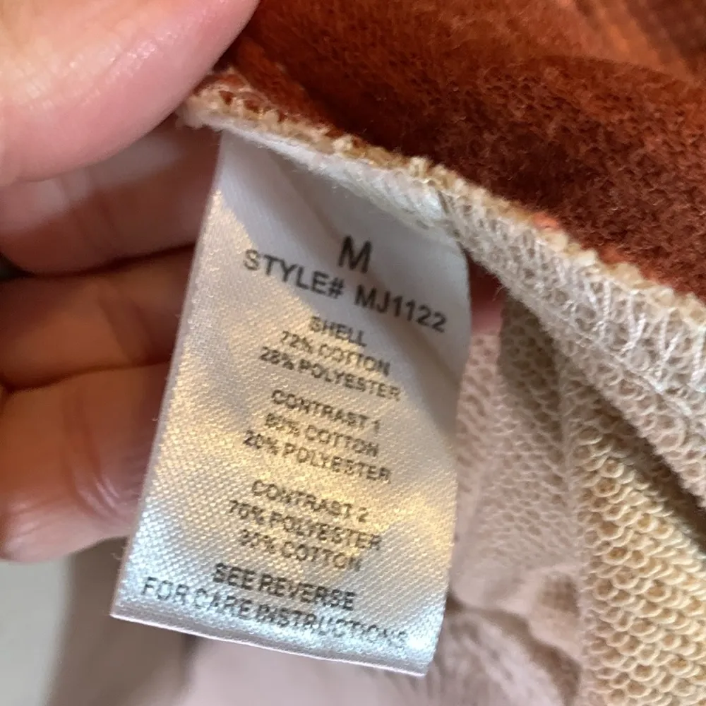 Oli & Hali Oversized Full Zip Jacket Size M Orange Size M - Image 5