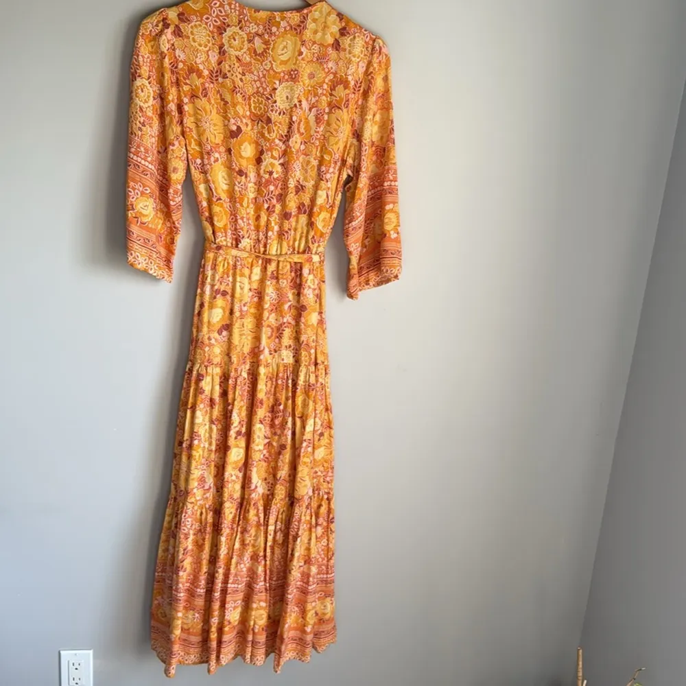 Petal + Pup Zesty Orange maxi Dress Large - Image 3
