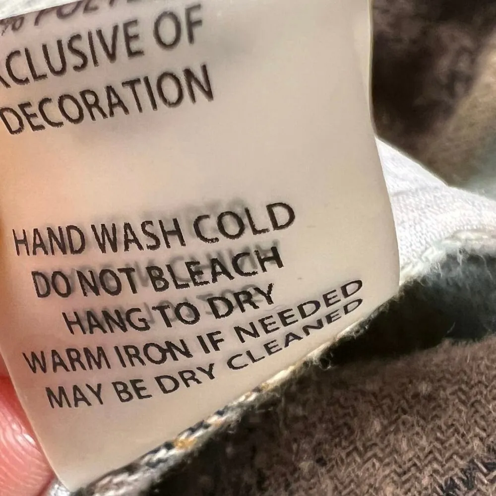 Soft Surroundings Vintage Inspired Plaid Flannel Tapestry Shirt Dress Size XS - Image 11