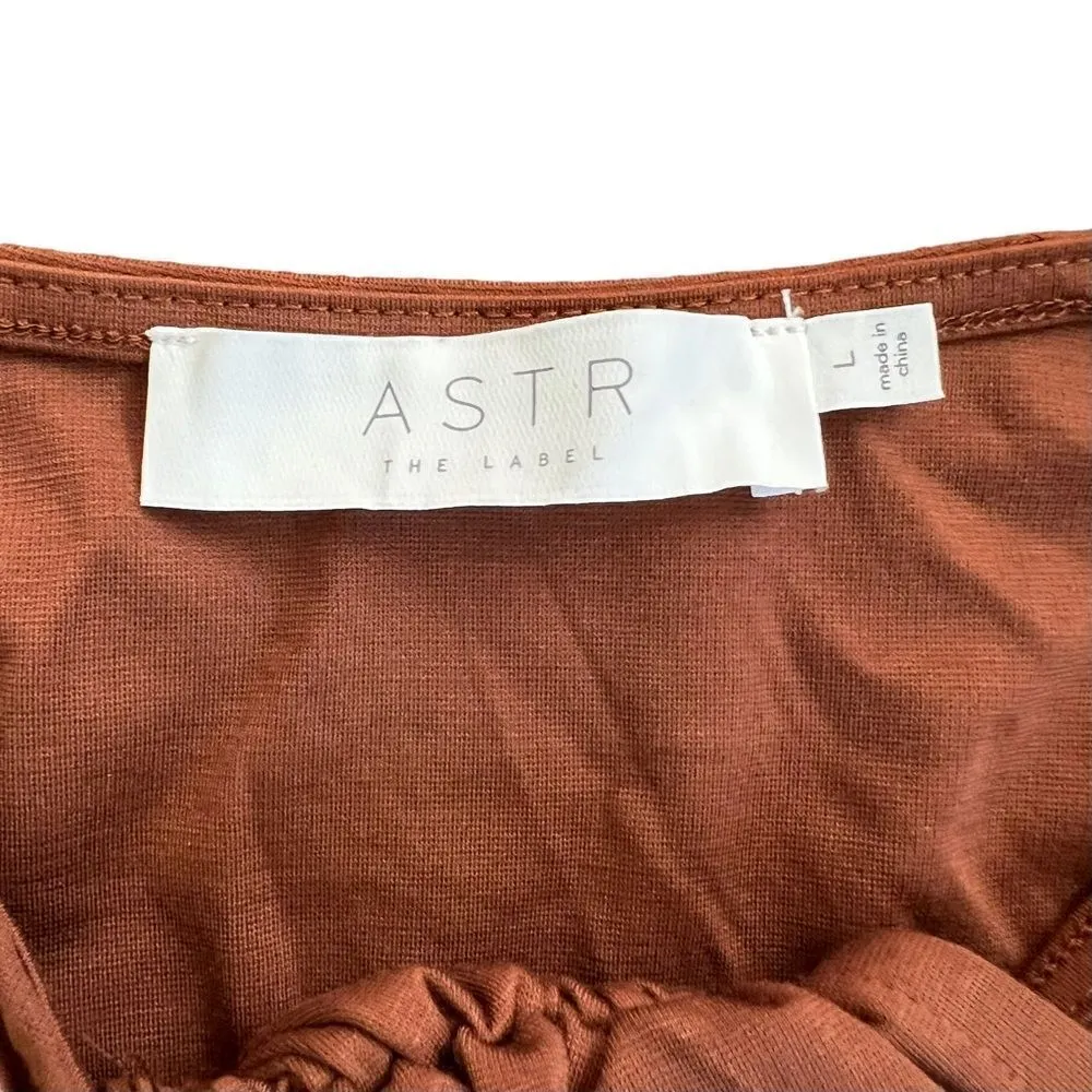 ASTR Brown Cut Out Long Sleeve Bodysuit NWT - Image 5