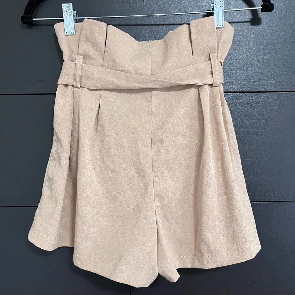 FOREVER 21 Suede Hi Waist Button Front Belted Shorts. Women’s Sz Small. GUC - Image 4