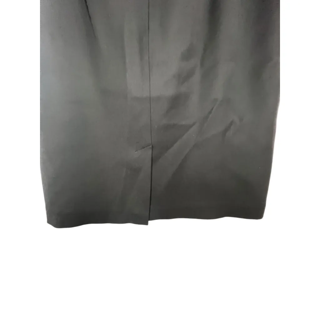 Paradox Vintage Basic Professional Black Above The Knee Pencil Skirt Size 4 - Image 5