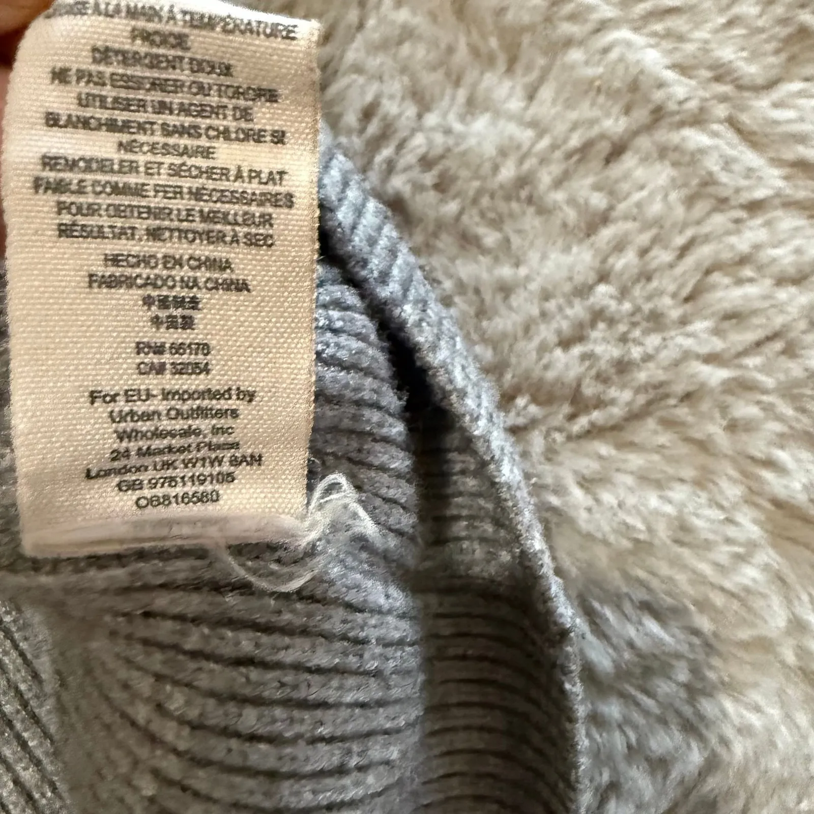 Free People  turtleneck‎ tunic sweater Size L Cozy Boxy Oversized gray - Image 10