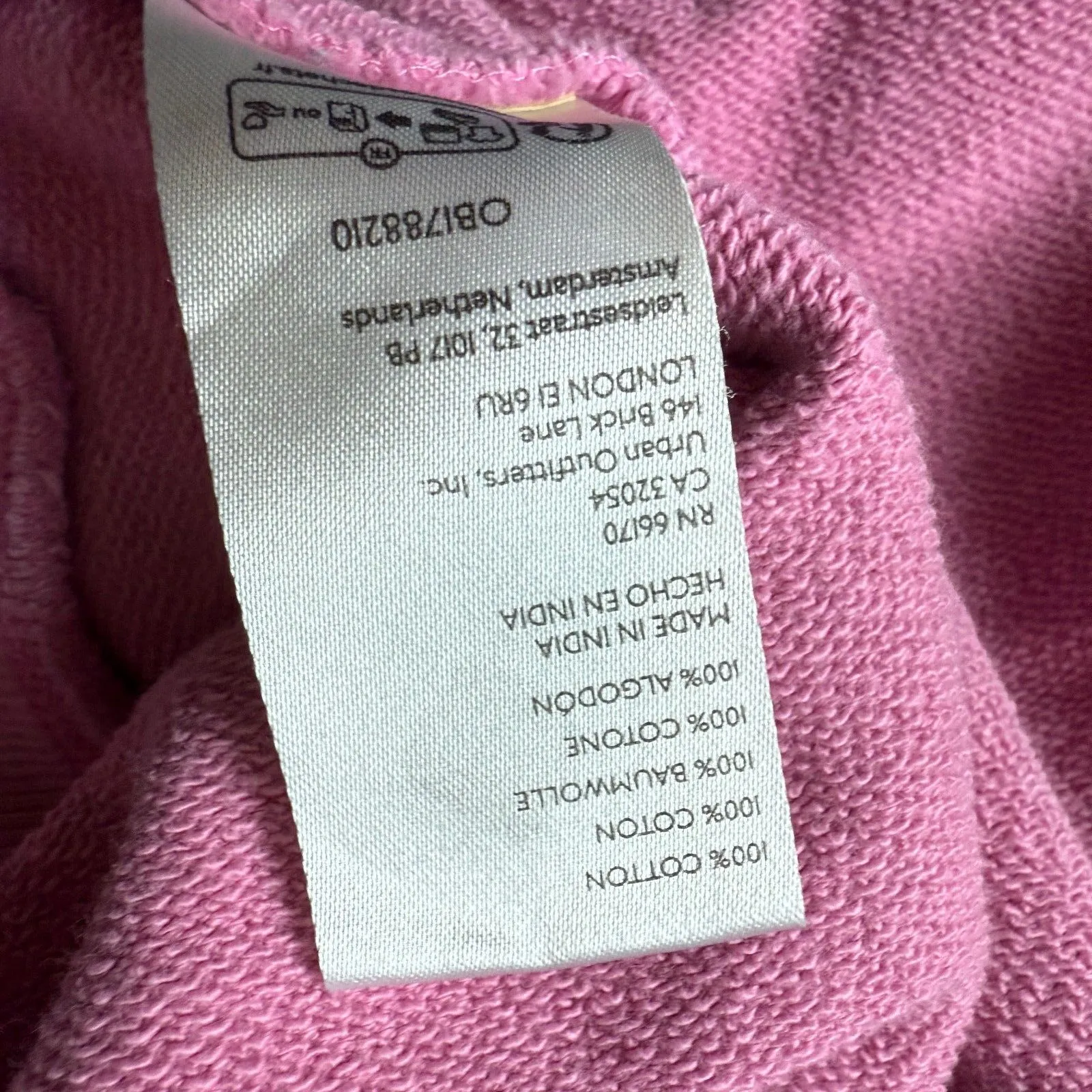 Anthropologie Maeve City Crew Sweatshirt Austin Texas Cotton Bubblegum Pink L - Image 5