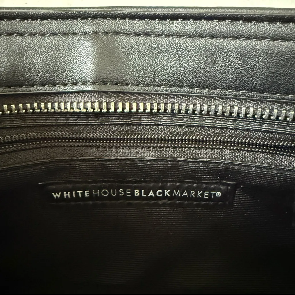 White House Black Market Zebra Print Faux Fur Clutch / Wristlet - Image 3