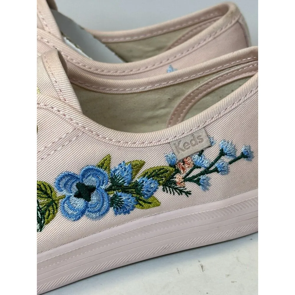 Keds X Rifle Paper Co. Women's WF59683 Size 7.5 Pink Casual Sneakers Shoes New - Image 12