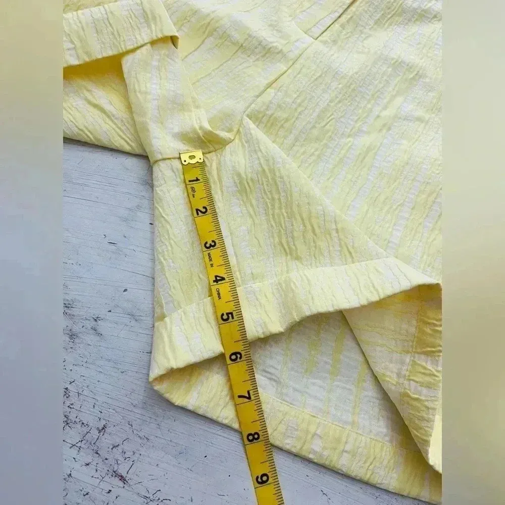 Free People Cras Sadie Shorts Popcorn Yellow Size 38 NWT $438 - Image 8