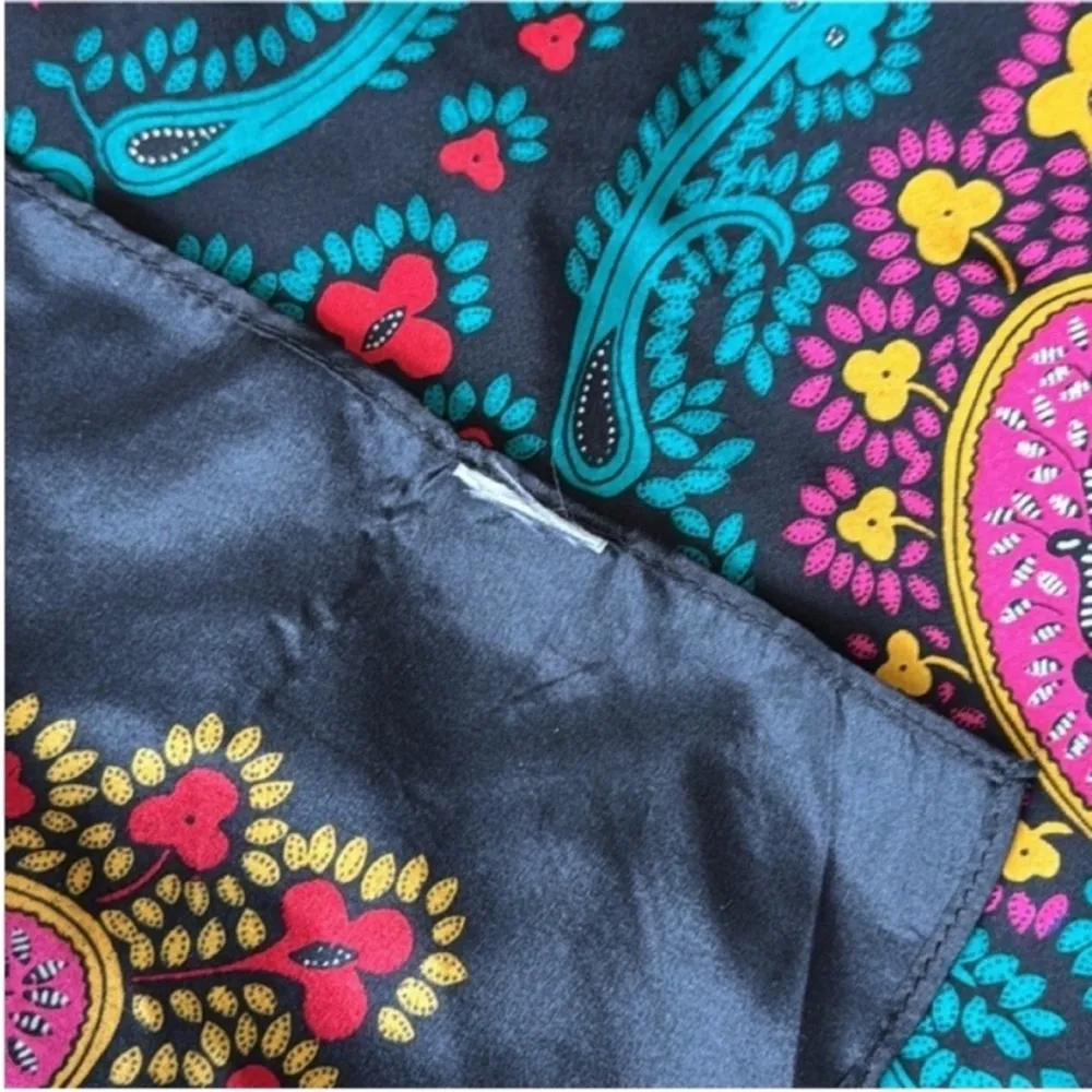 Diane Von Furstenberg Black and Multicolor Scarf - Image 8