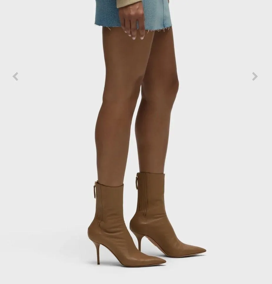 Hudson denim miniskirt, distressed raw edge size 31 - Image 2