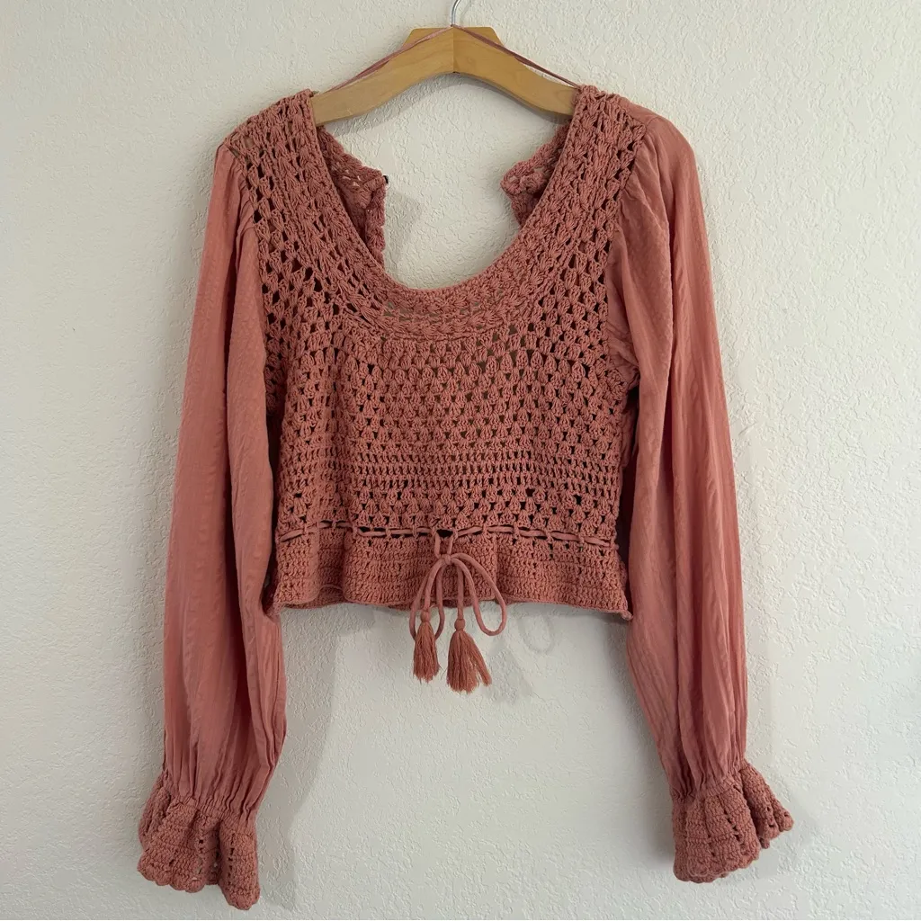 Free People // Megan Crochet Top - Image 2