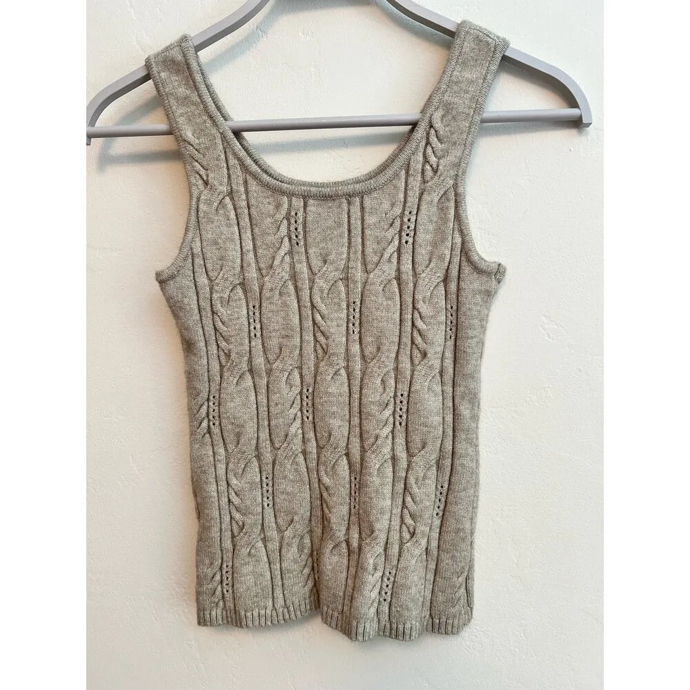 Current Air Los Angeles Size: Small Grey Sweater Tank - Image 6
