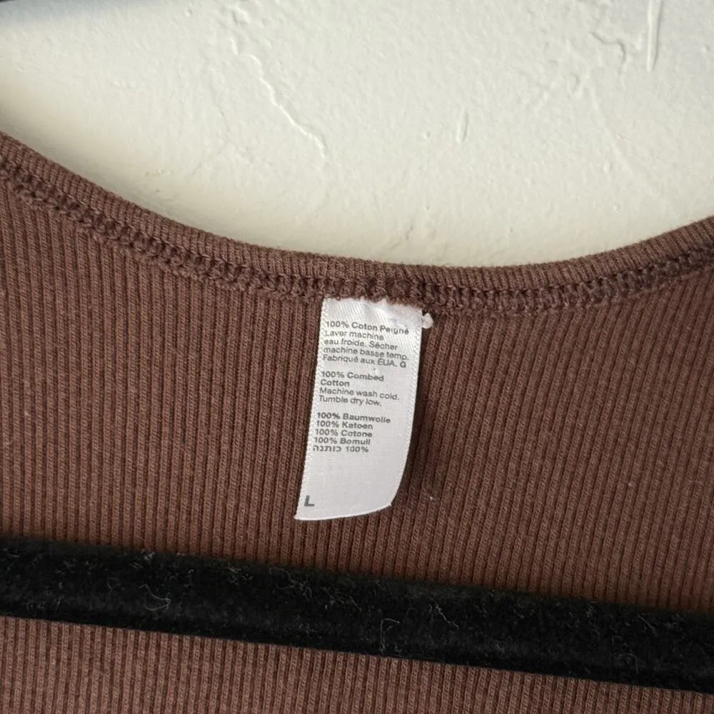 Y2k Brown Tank Top Womens Large Rhinestone Fleur De Lis Graphic Sleeveless Shirt - Image 3