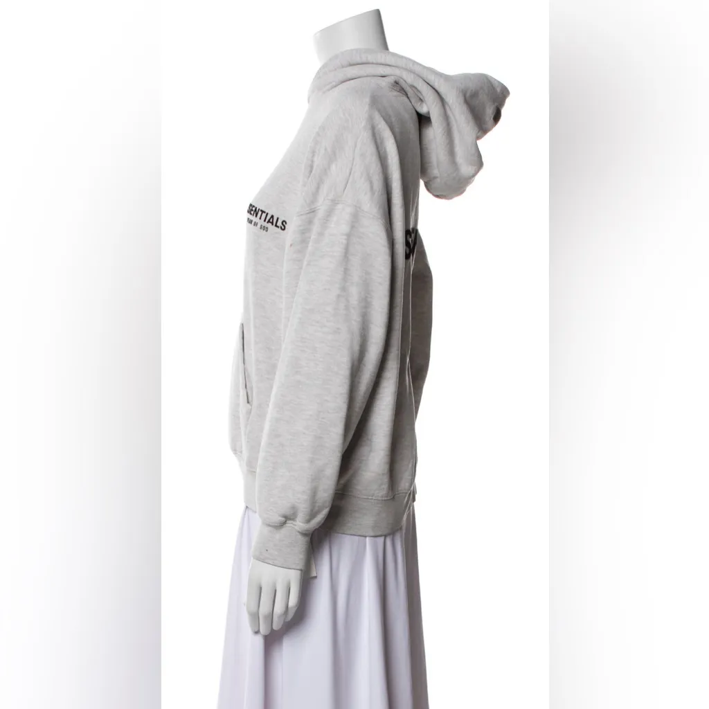 ESSENTIALS FEAR OG GOD LIGHT OATMEAL PULLOVER HOODIE SMALL - Image 7