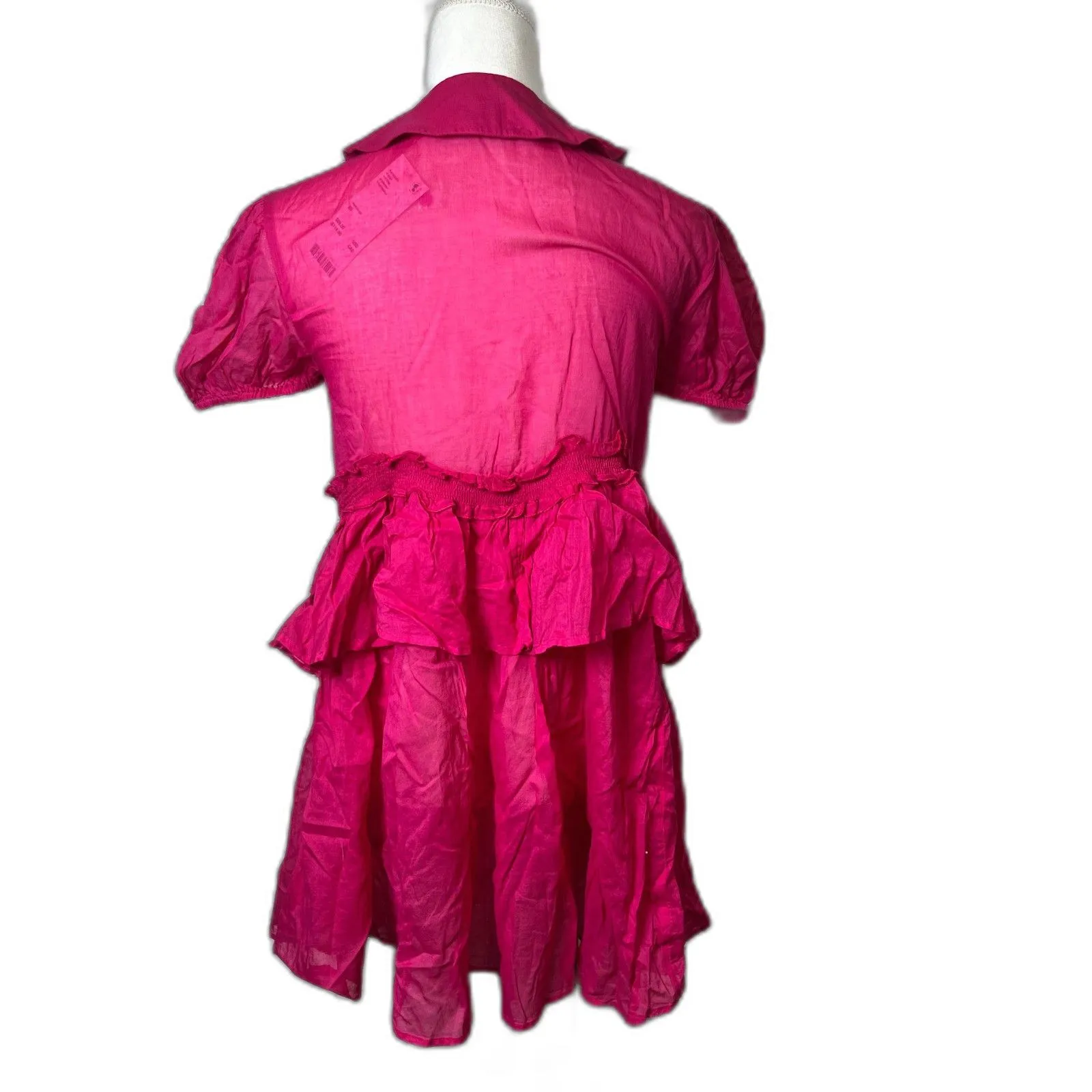 NWT Urban Outfitters Ruffle Kimchi Blue Maria Collared Mini Dress Size XS - Image 6