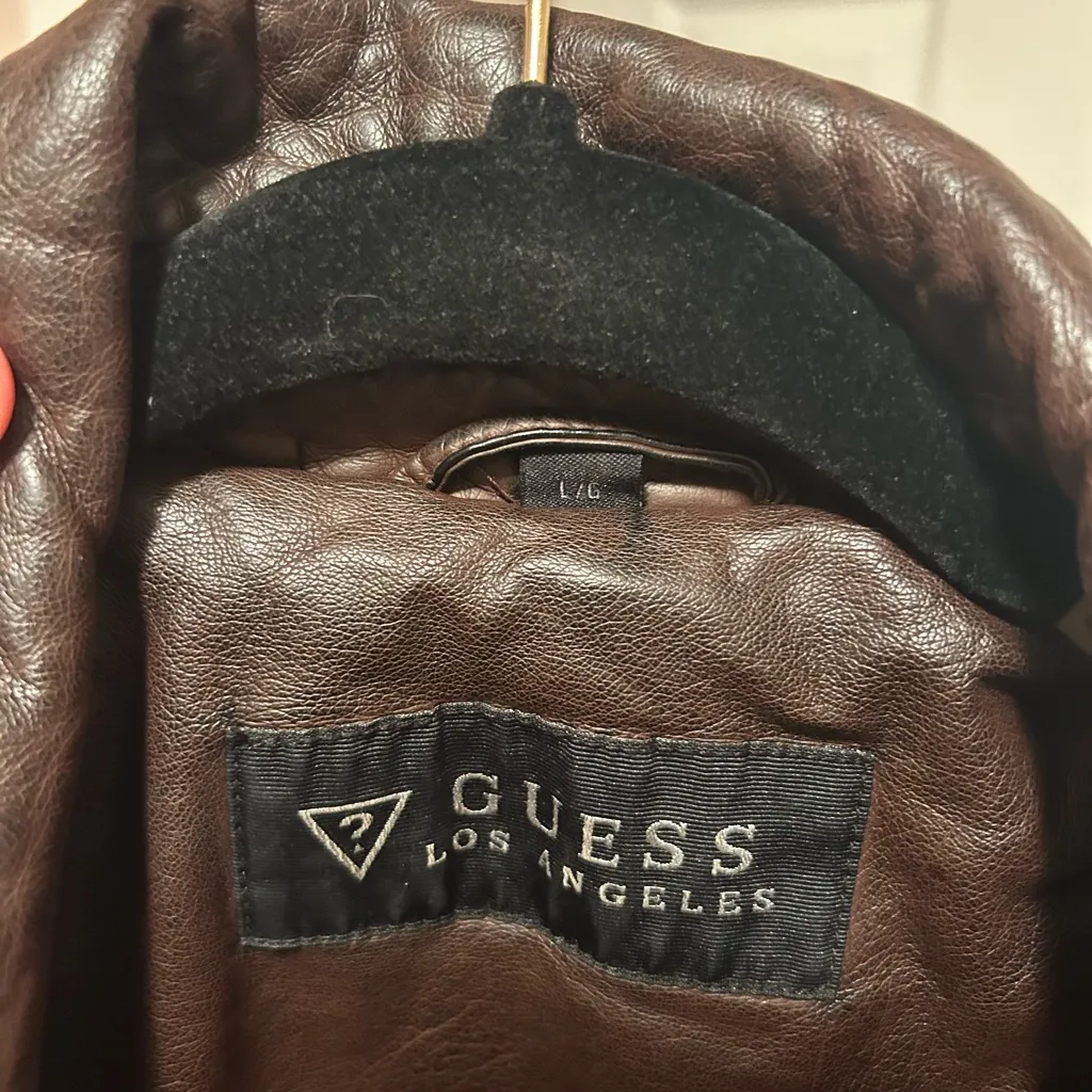 Guess leather jacket Size L - Image 3