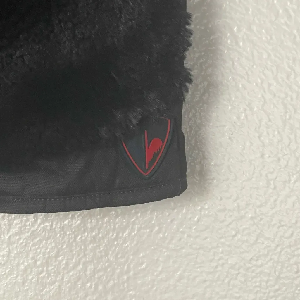 Rossignol Faux Fur Vest Black Winter Size 48 or XL - Image 4