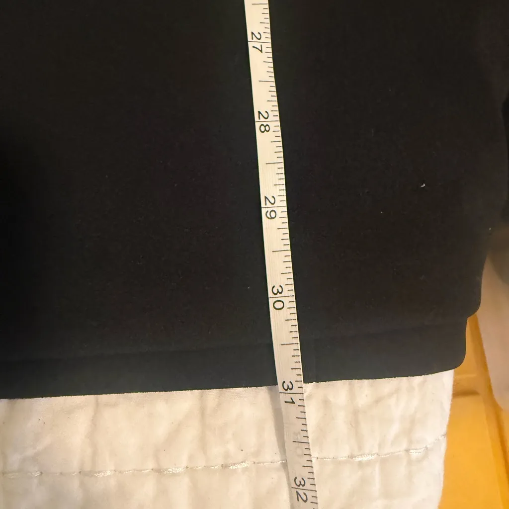 Antonino Melani Black Bell Sleeve Shift Dress Size 8 - Image 4