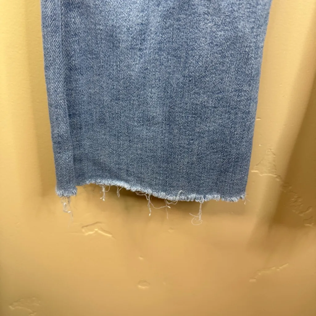 MOTHER Hustler Ankle Fray Full Length‎ Size 25 Denim Jeans Blue Distressed - Image 6