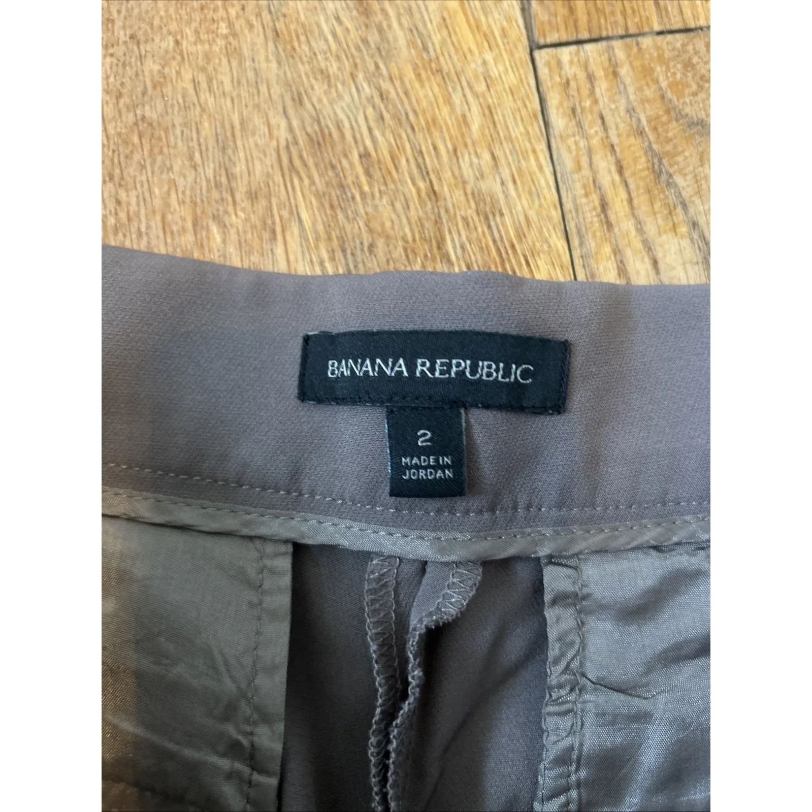 Banana Republic High‎ Rise Belted Pleated Stretch Crepe Shorts Brown Women's 2 - Image 5