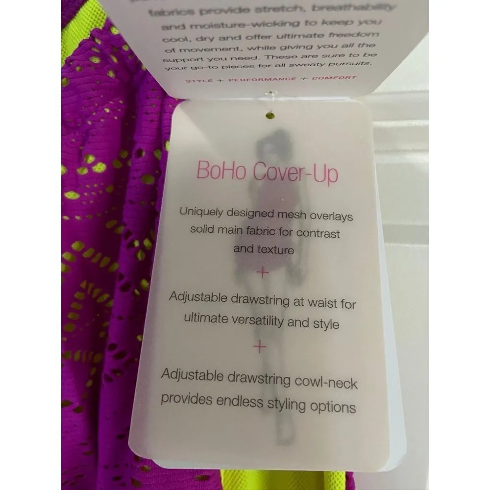 Jo+Jax BoHo Swimsuit Cover-Up Women's Medium M 6-8 Wildberry/Citron Swim Coverup - Image 10