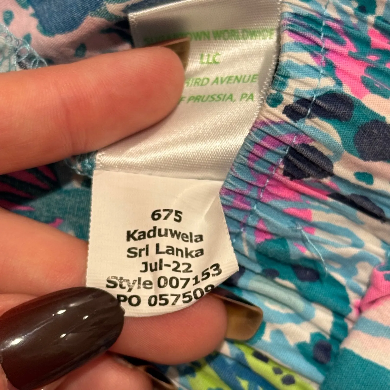 Lilly Pulitzer XL Pajama Pants Loungewear Sleepwear Floral Print Cotton Spandex - Image 6