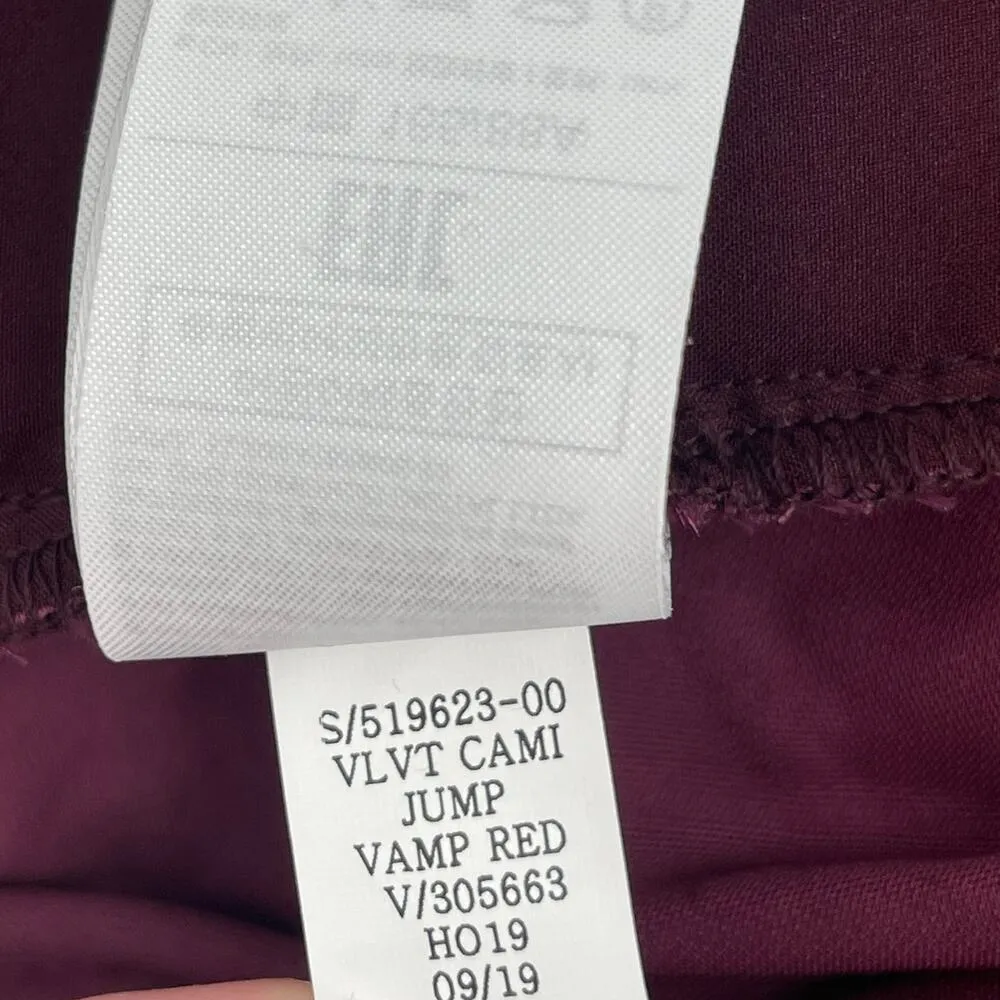 GAP Jumpsuit Size 6 Velvet Purple Eggplant NWT Cami Wrap Front Holiday Cocktail - Image 15