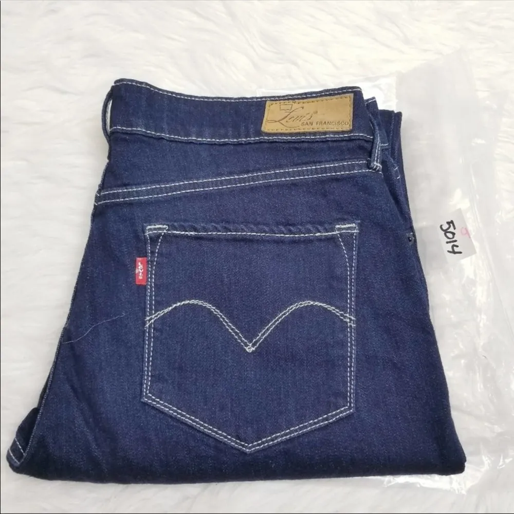 Levi’s San Francisco  Mid Rise Dark Wash Skinny - Image 8