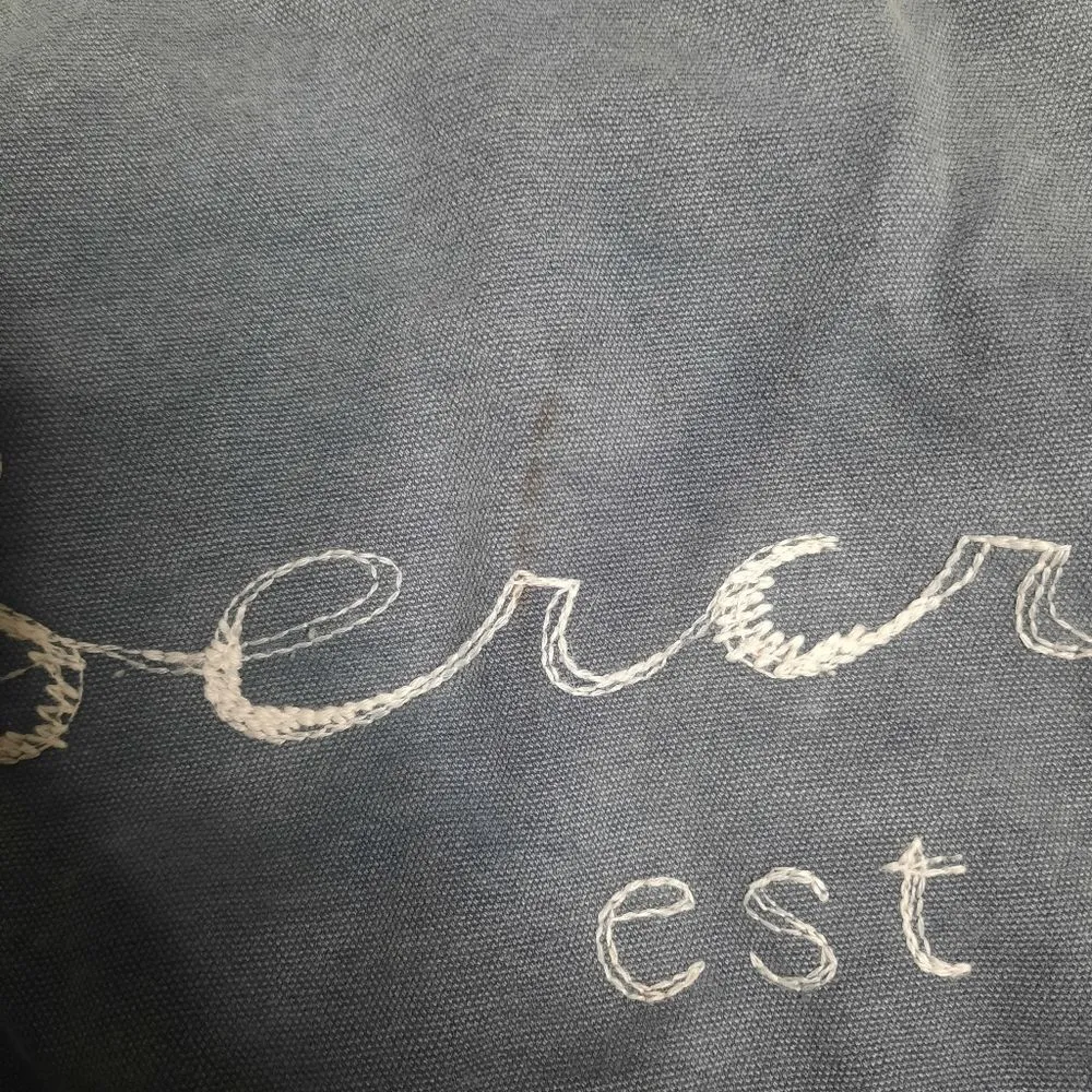 Abercrombie Vintage Y2K Tote Bag Casual Everyday School Blue-Gray - Image 7