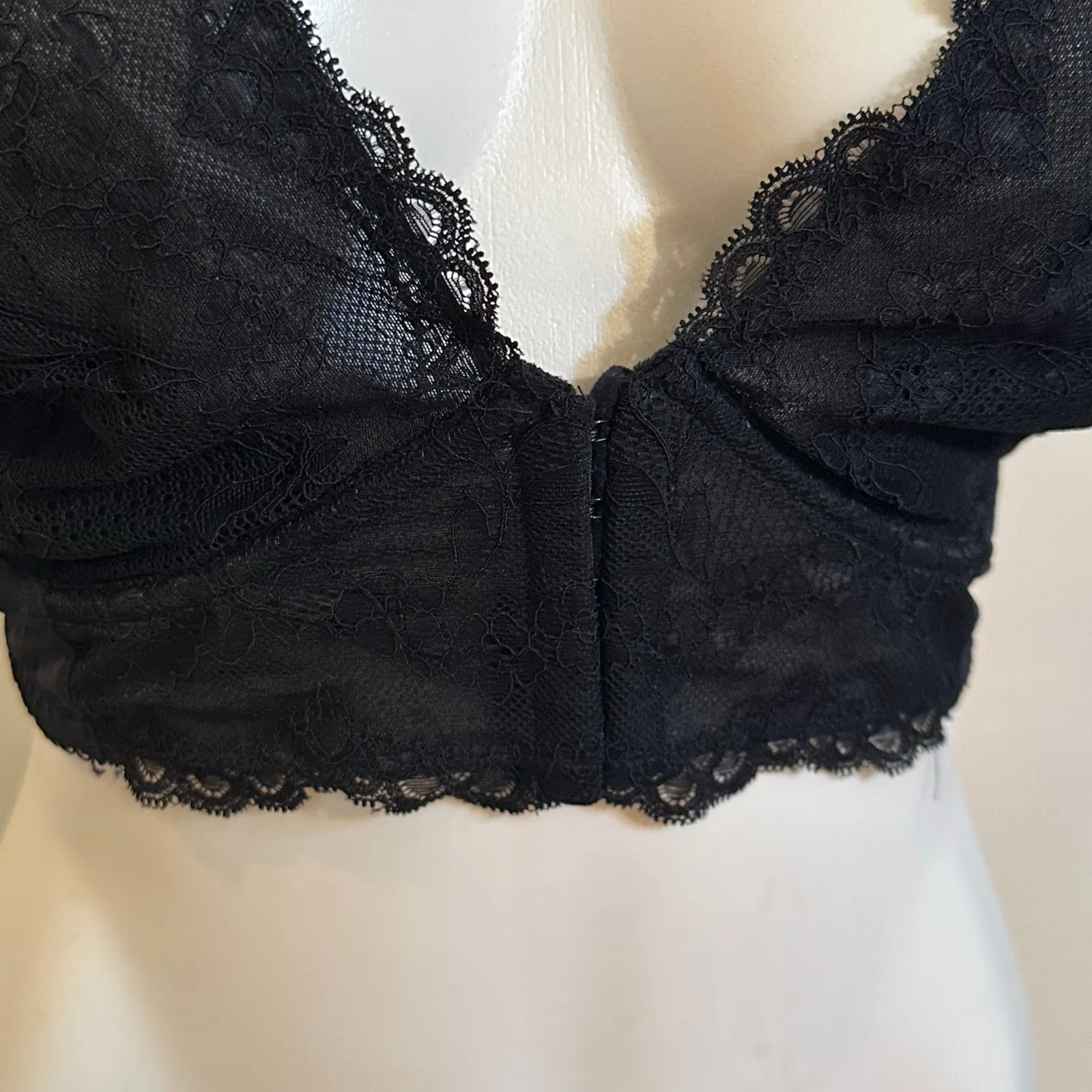 Gossard Black Lace Bustier sz 42D Gossard Superboost Plunge Bra - Image 4