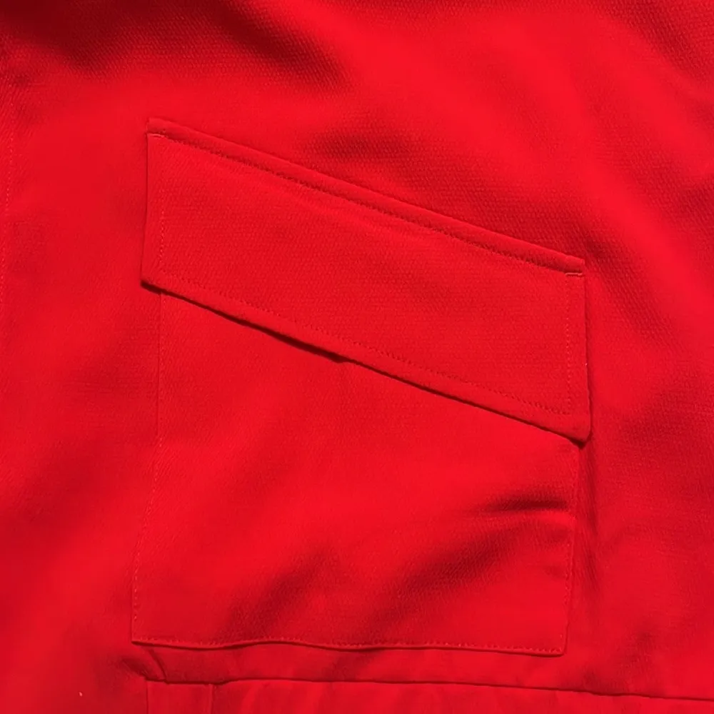 Chico’s Jacket Sz 2X Clean Crepe Bomber Pockets + Flap Lined Polka Dots Zipper - Image 6