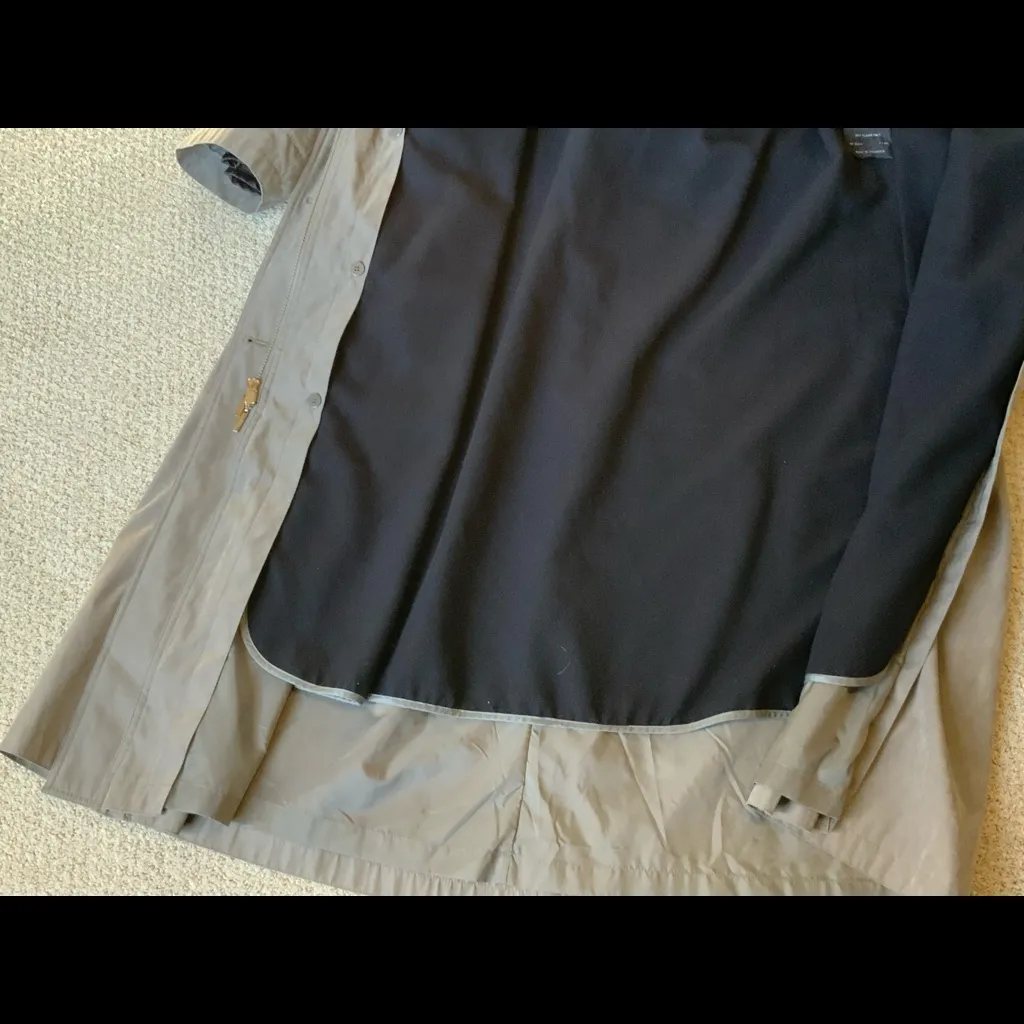 Olive Green Trench Coat ~ Size 16. - Image 7