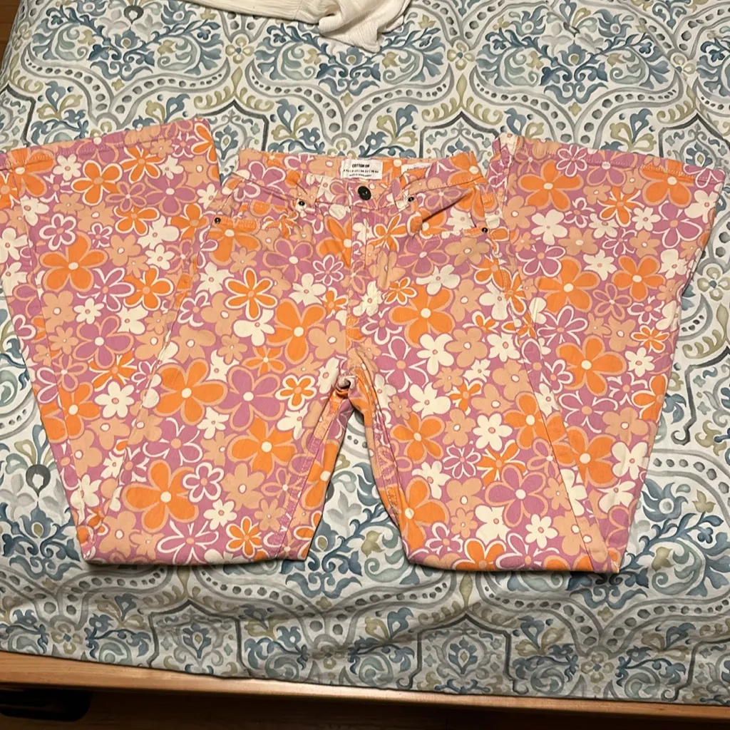 Funky floral flare jeans - Image 2