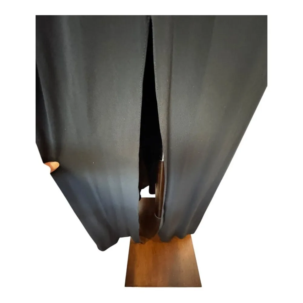 Halston Heritage Dress XS Women‎ Stretch Matte Jersey Long Sleeve Gown Cocktail - Image 9