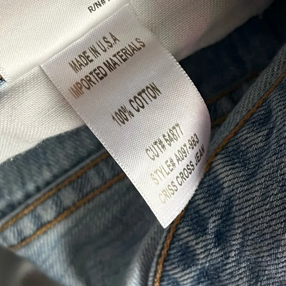 AGOLDE • Criss Cross Light Wash Jeans - Image 9