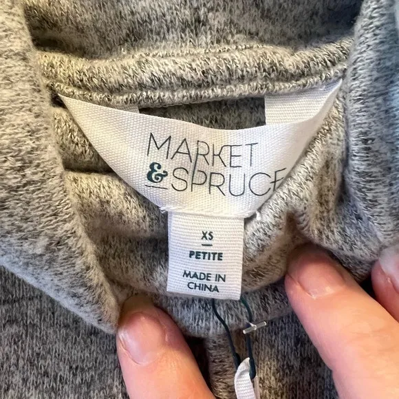 Market &‎ Spruce Cameron Cowl Neck Brush Knit Top Women's XSP - Image 2