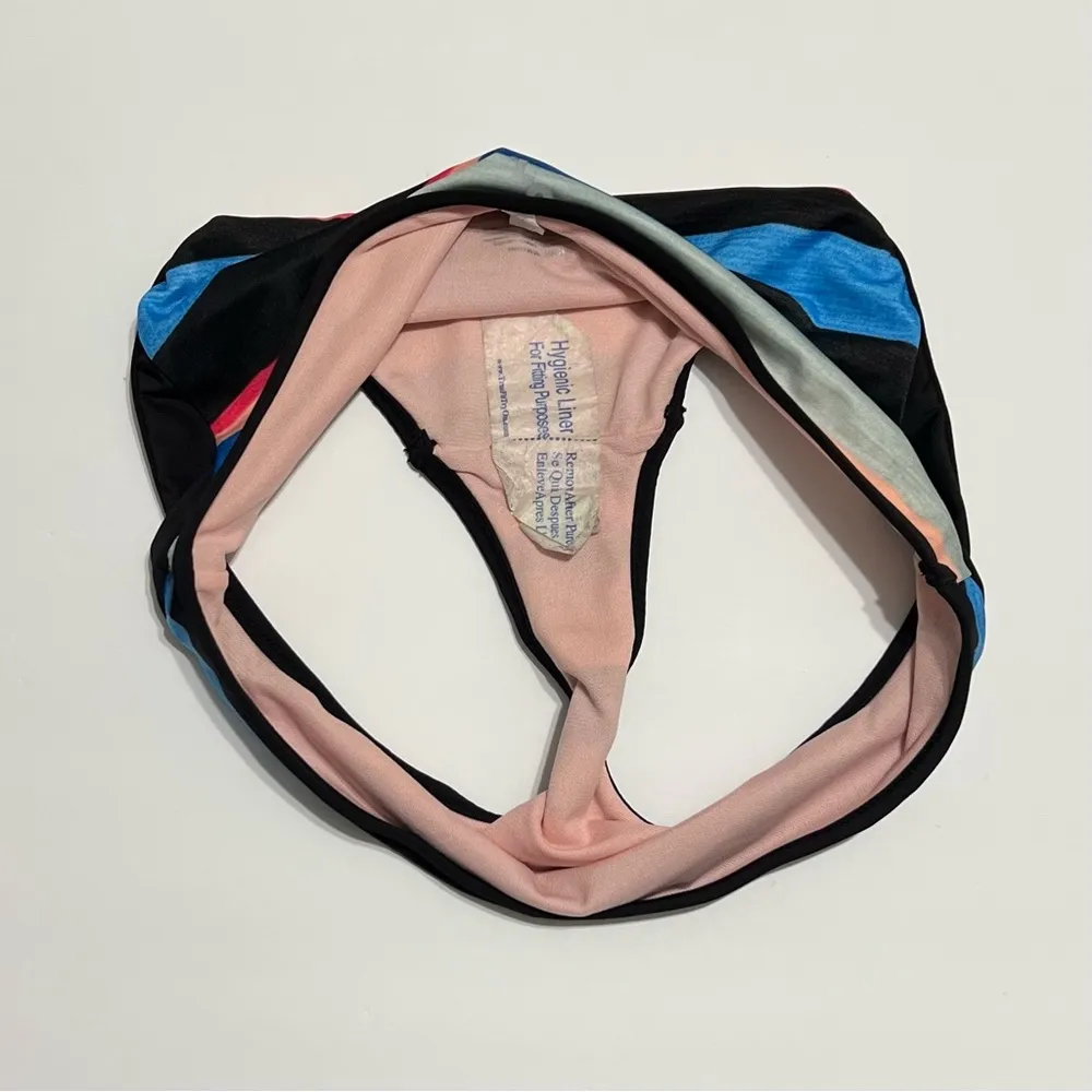 JoyLab Hipster Bikini Bottom Blue Stripe NWOT S - Image 8