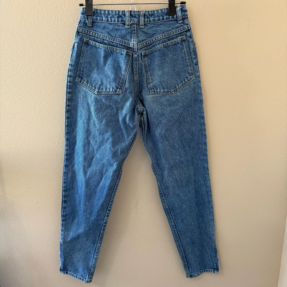 Vintage Gap Jeans 100% Cotton Ankle Zip High Rise 7/8 Fits 0 Tapered Leg Mom 80s - Image 3