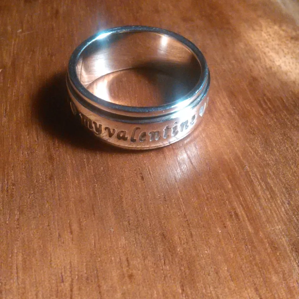 My Valentine Sterling Silver Spinner Band Ring (Size 6) - Image 6