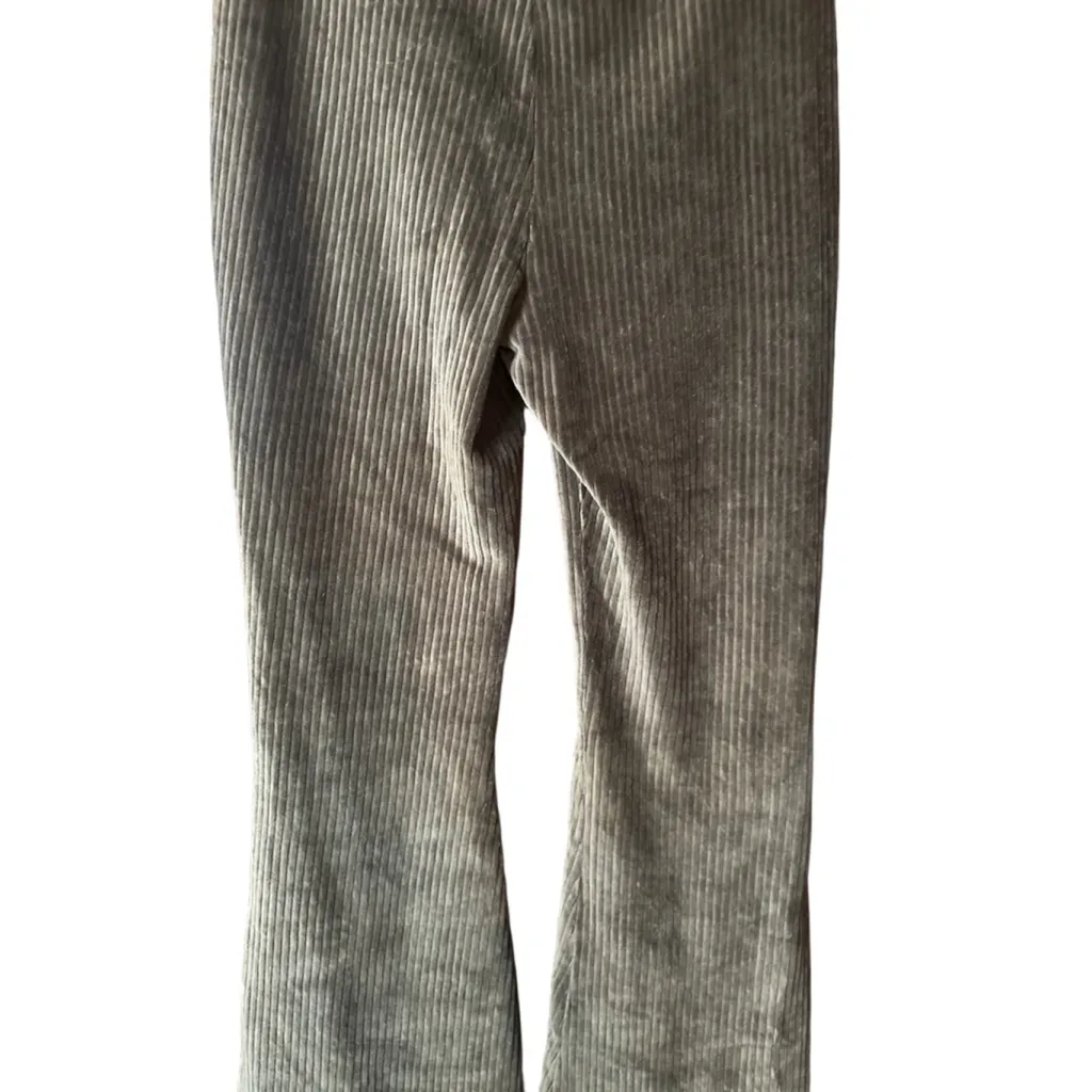 Aerie Medium Green Velvet Elastic Pants - Image 11