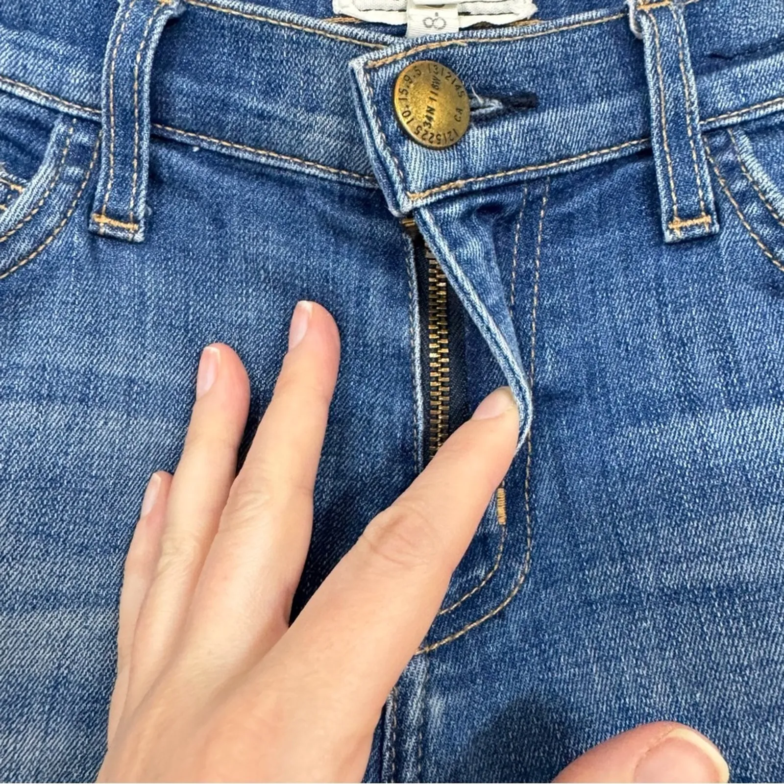 Current Elliott Anthropologie Distressed The Stiletto Low Rise Skinny Jeans 28 - Image 4