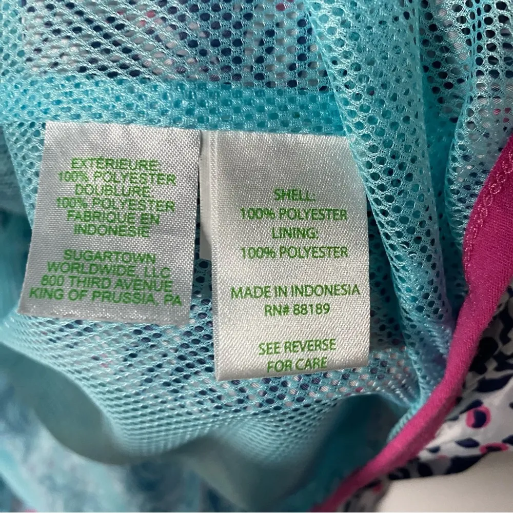 Lilly Pulitzer Jacket Luxletic Weekender Colorful Windbreaker Hooded Lightweight - Image 6